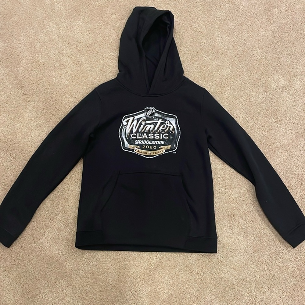 NHL Winter classic 2020 black hoodie (Dallas,Texas), youth large (14/16)